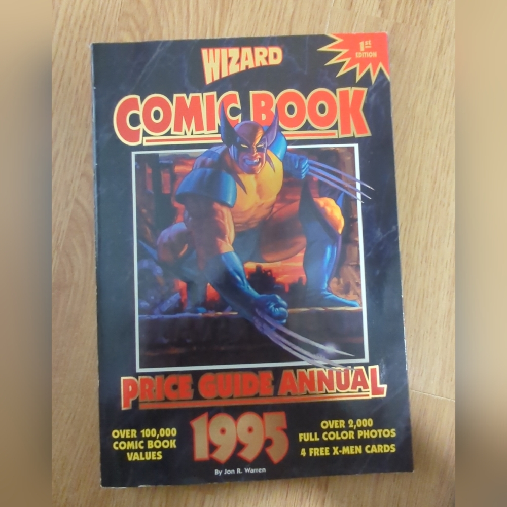Wizard Comic Book Price Guide Annual Ultra Cards 1995 1st Edition Wolverine